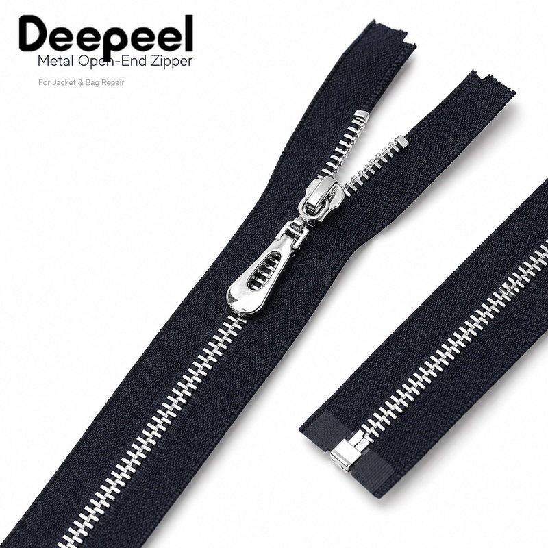 5Pcs 3# 40-70cm Metal Open End - Sewing Front Zipper recension och pris