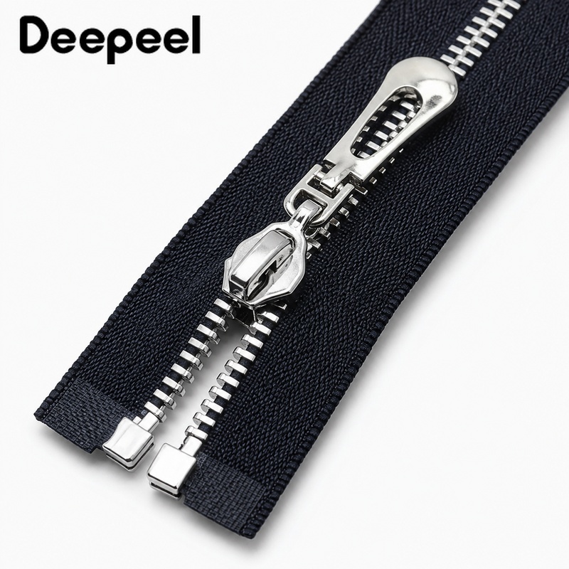 5Pcs 3# 40-70cm Metal Open End - Sewing Front Zipper recension och pris