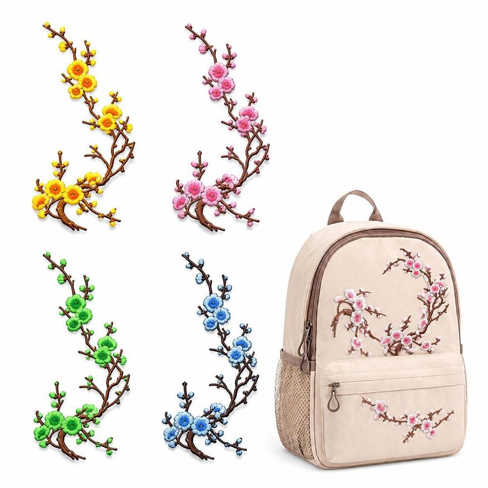 DIY Cherry Blossom Iron On Pat - Sewing Textiles recension och pris