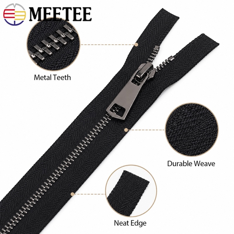 1/5Pcs 5# 50-150cm Metal Auto- - Sewing Front Zipper recension och pris