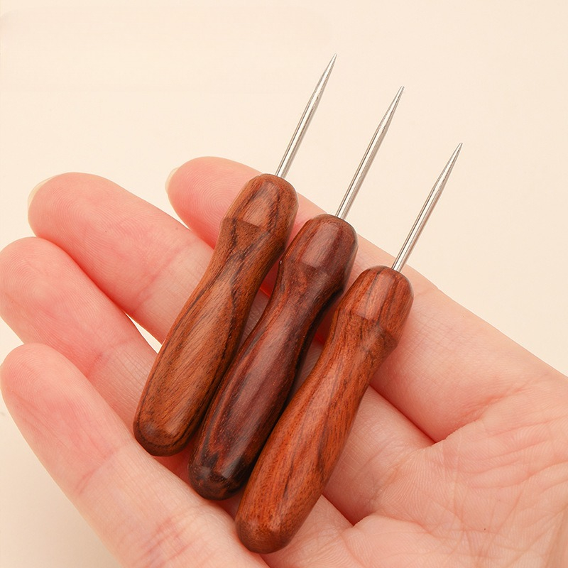 Professional Leather Wooden Ha - Textile Sewing Kit recension och pris