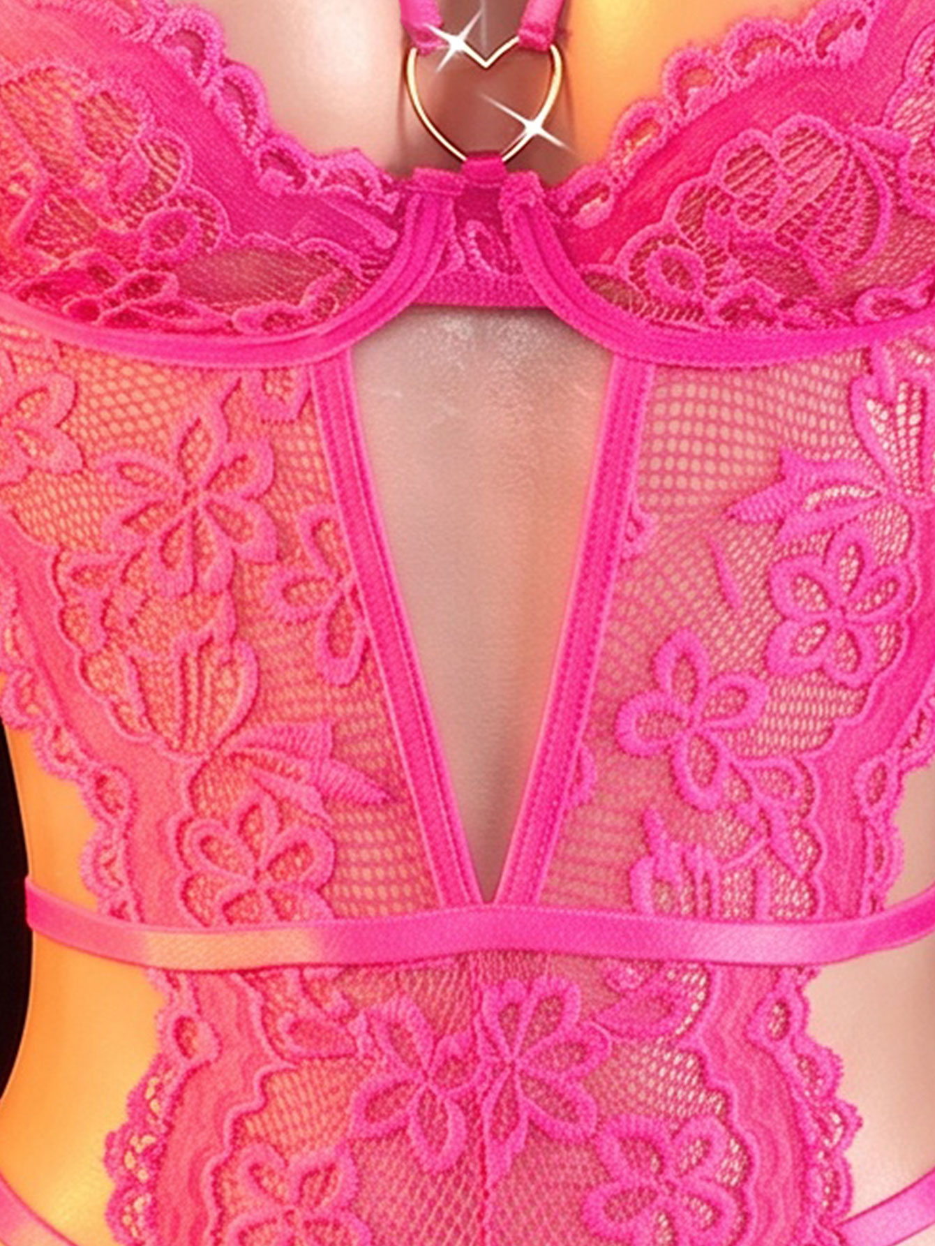 One-piece Hollow Transparent L - Sewing Nylon recension och pris