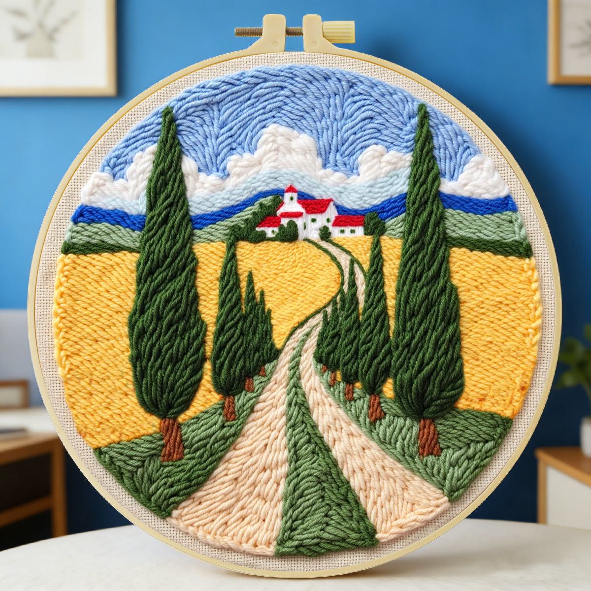 20X20CM/7.87inch Field Punch N - Is Sewing Textile Art recension och pris