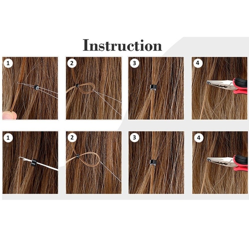 DIY 4-in-1 Hair Extension Tool - Needle Threader Tool recension och pris
