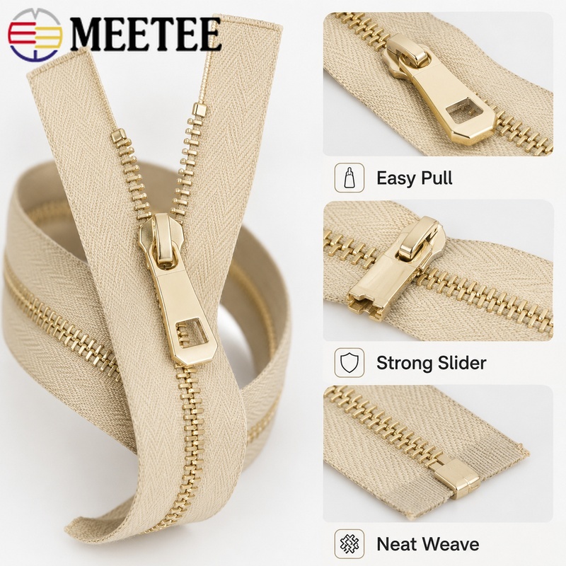 1/2/5Pcs 5# 35-85cm Metal Open - Sewing Front Zipper recension och pris