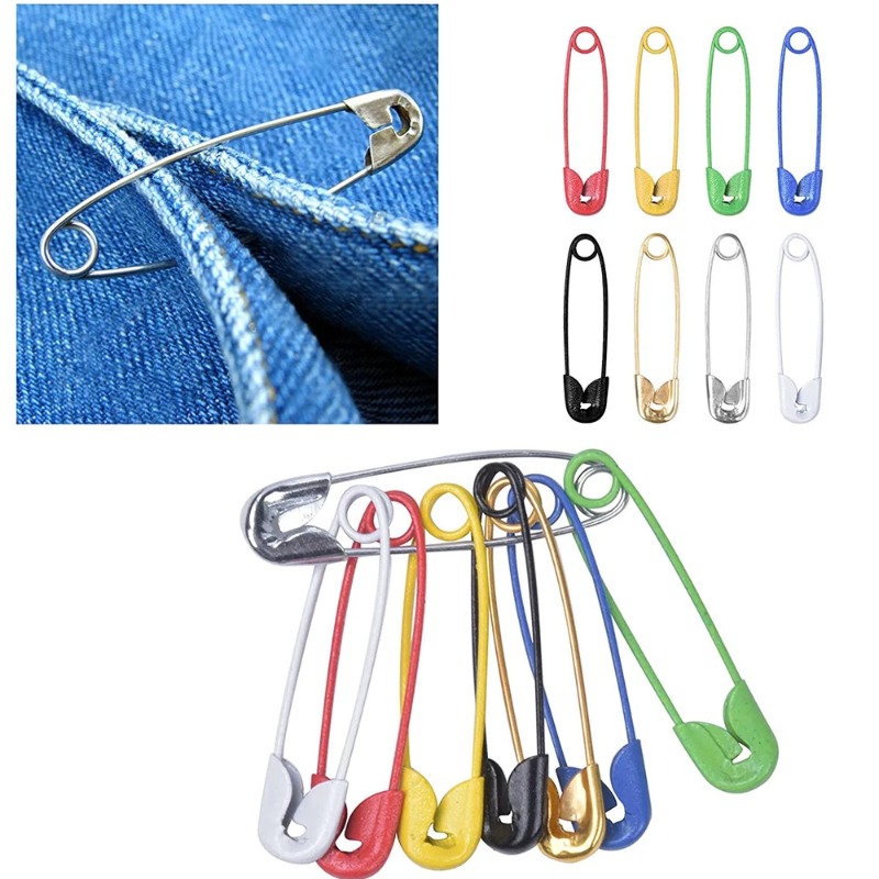 120Pcs Safety Pins Colored Met - Sewing Tas recension och pris