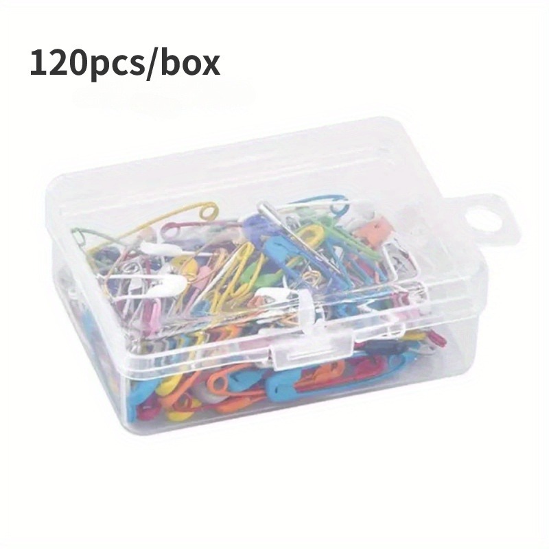 120Pcs Safety Pins Colored Met - Sewing Tas recension och pris