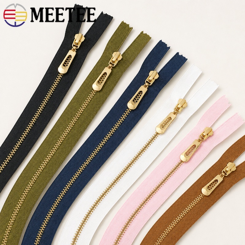5/10Pcs 40-70cm 3# Metal Open- - Sewing Front Zipper recension och pris