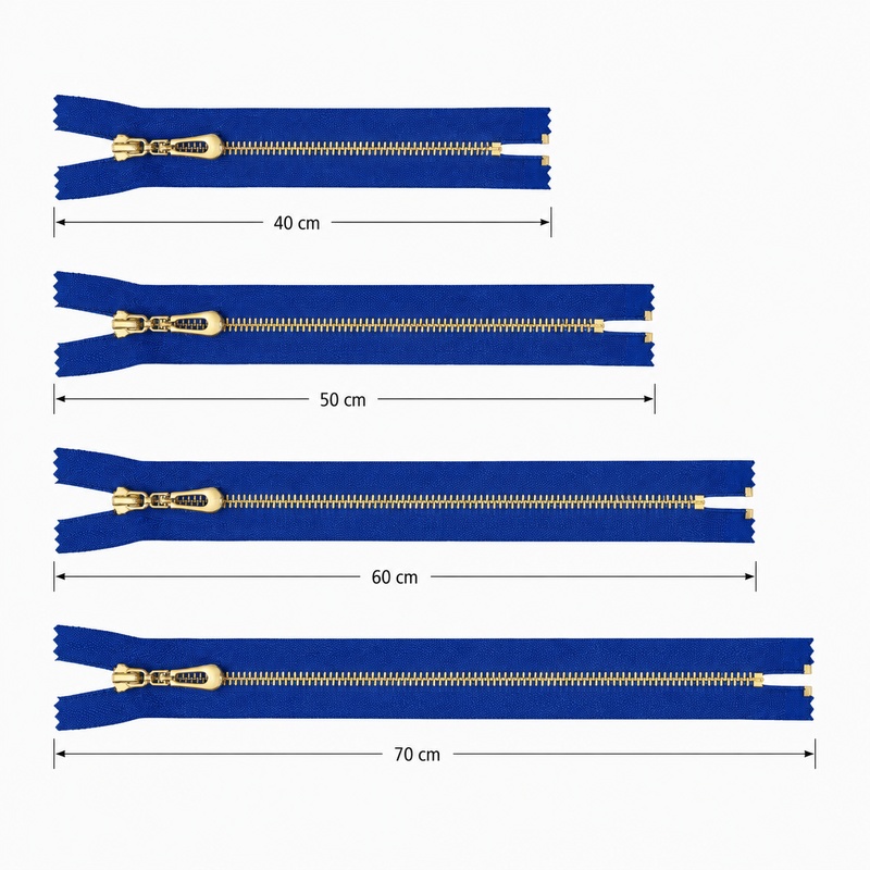 5/10Pcs 40-70cm 3# Metal Open- - Sewing Front Zipper recension och pris
