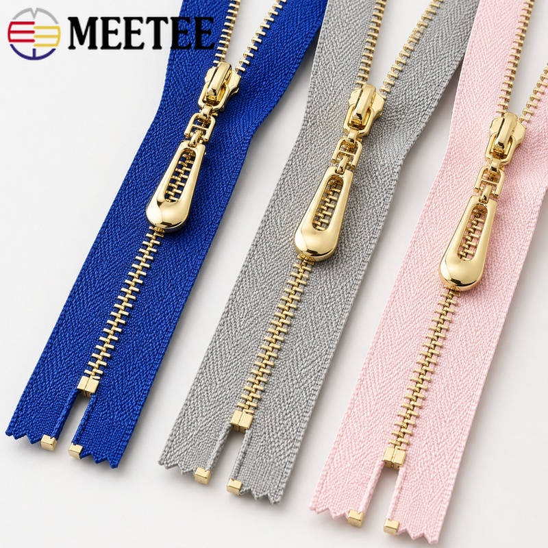 5/10Pcs 40-70cm 3# Metal Open- - Sewing Front Zipper recension och pris