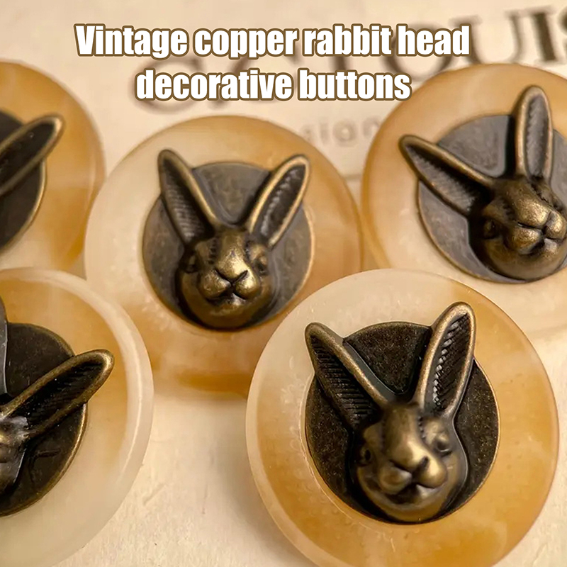 10pcs 25mm Vintage Copper Rabb - Sewing Textiles recension och pris