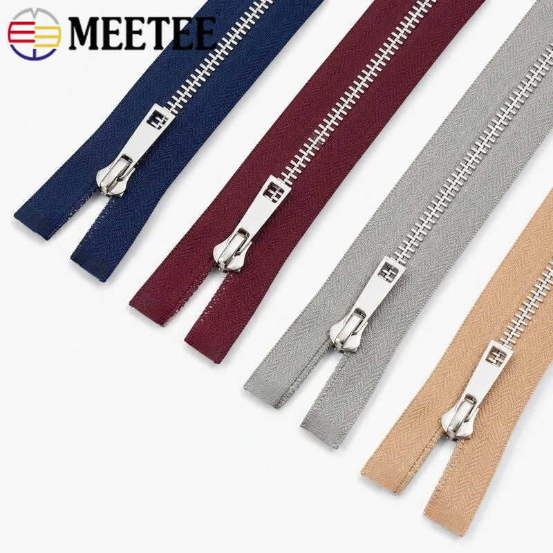 5/10Pcs 40-80cm 5# Metal Open  - Sewing Front Zipper recension och pris