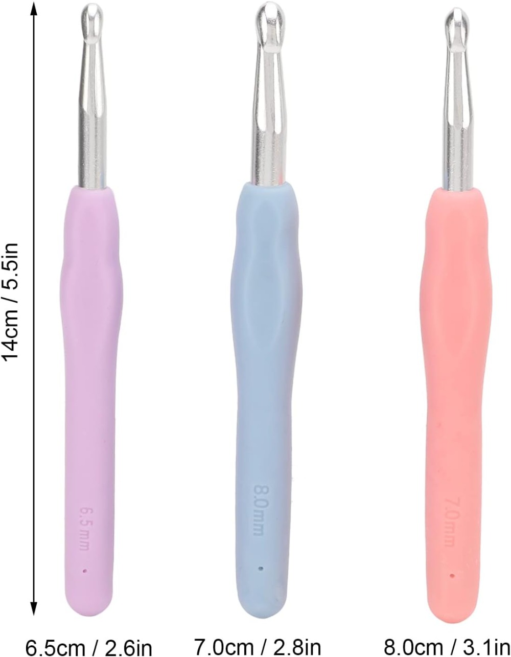 Ergonomic Crochet Hooks Set La - Textile Sewing Kit recension och pris