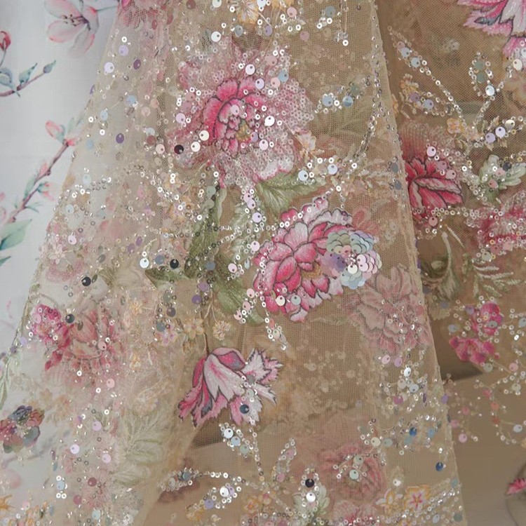 1M 120Cm Wide Luxury Beaded La - Sewing Textiles recension och pris