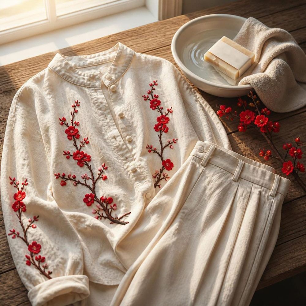 DIY Cherry Blossom Iron On Pat - Sewing Textiles recension och pris