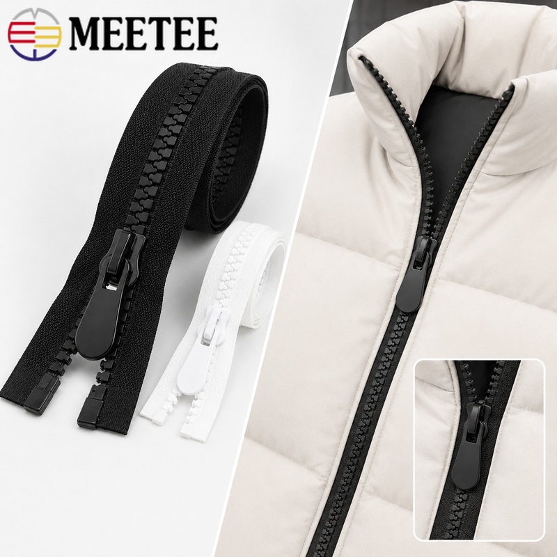 2Pcs 8#/15# 70-120cm Resin Zip - Sewing Front Zipper recension och pris