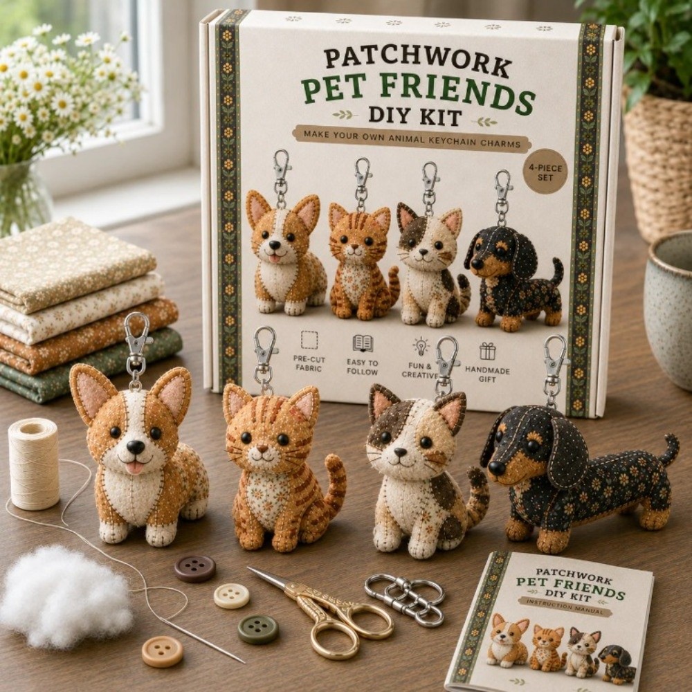 Pre-cut Fabric 3D Felt Sewing  - Textile Sewing Kit recension och pris