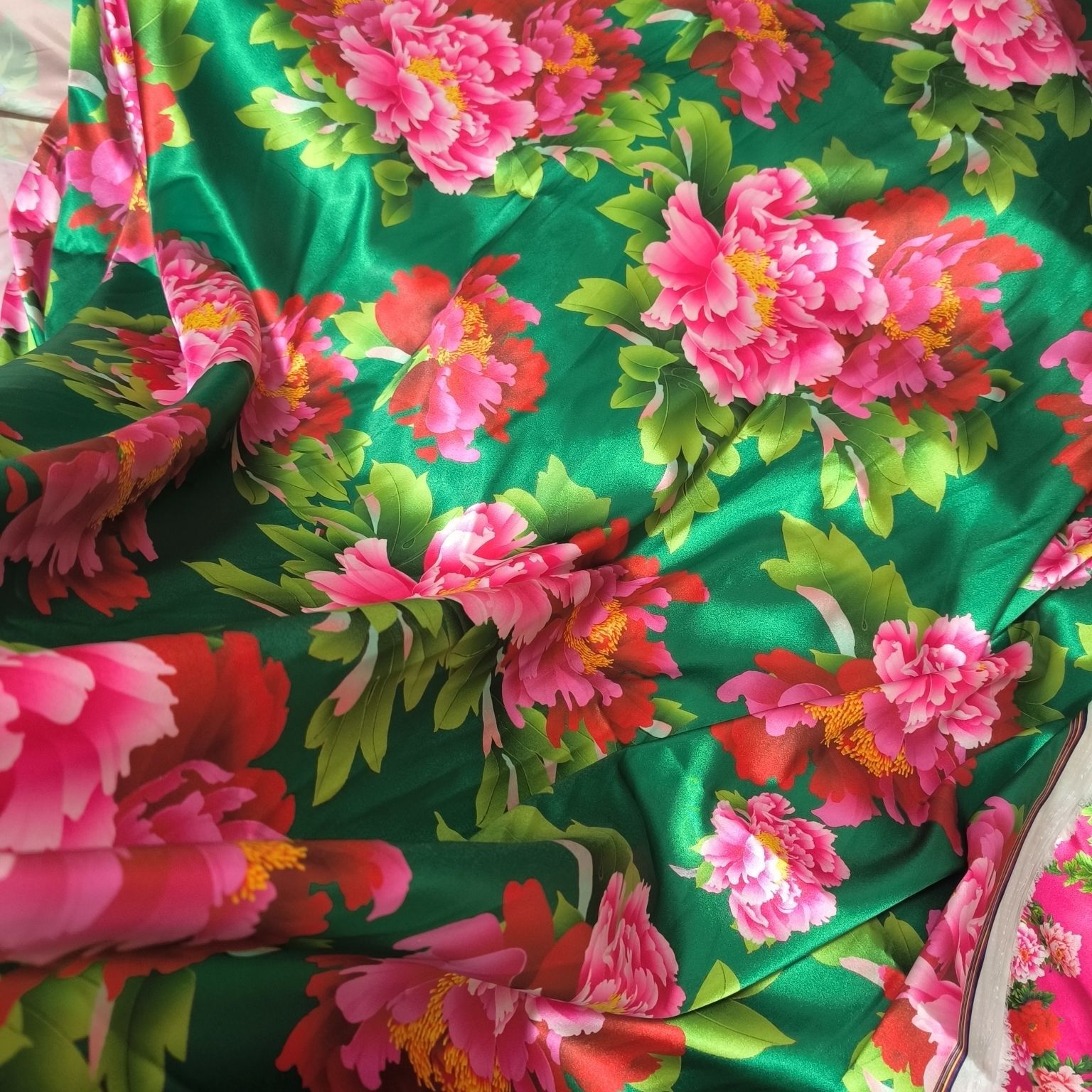 Satin Fabric Cloth without Ove - Sewing Textiles recension och pris