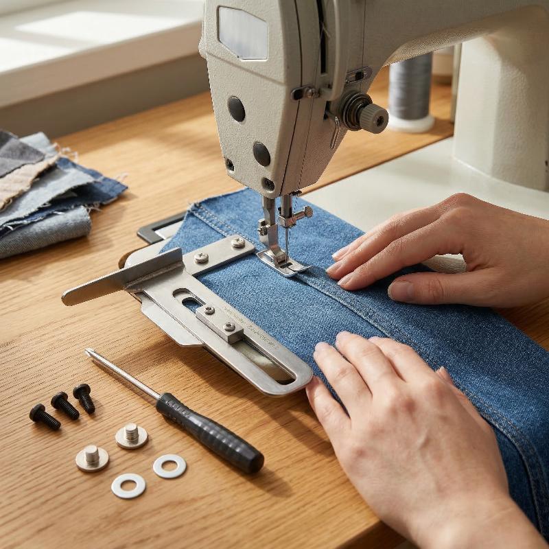 Three Needle Five Thread Zigza - Sewing Textiles recension och pris